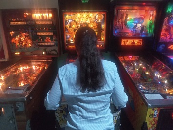 4pinballmachinesandprettygirl.RichardBlankCostaRicaCollection.jpg